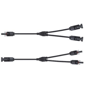 Solární rozbočovací kabely VCX MC4-Y3 (MC4 T 1 na 2), pár