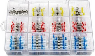 Kabelová spojka pájecí s cínem, sada 250ks