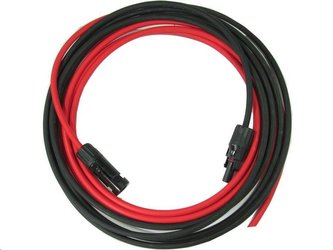 Solární kabel  H1Z2Z2-K, 4mm2, červený+černý s konektory MC-4, 2m