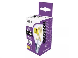 LED žárovka EMOS ZF1241 Filament Mini Globe 6W E14 neutrální bílá