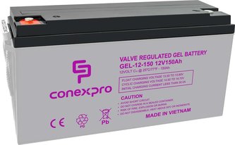 Baterie Conexpro GEL-12-150 GEL, 12V/150Ah, T18-M8, Deep Cycle