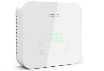 Detektor oxidu uhličitého CO2 Hutermann CO2-41 s alarmem, měřením teploty a vlhkosti