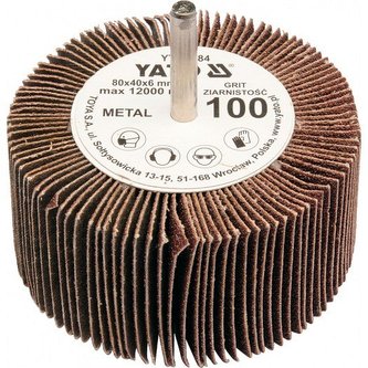 Kotouč lamelový radiální 80x40 P-40 s hřídelí 6 mm Kotouč lamelový radiální 80x40 P-40 s hřídelí 6 mm
