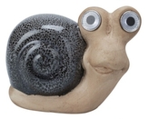 Solární zvířátko šnek šedý 13,5x6,6x10,8 cm