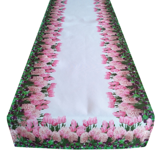 Vzorovaný ubrus - běhoun na stůl TULIPÁNY II. 40x180 cm Mybesthome Vzorovaný ubrus - běhoun na stůl TULIPÁNY II. 40x180 cm Mybesthome