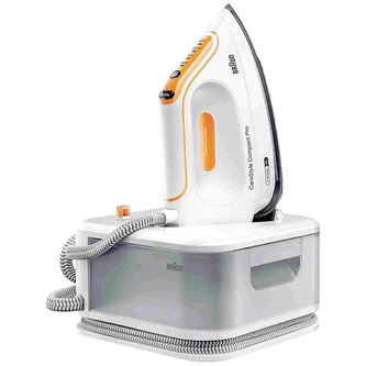 Braun CareStyle Compact Pro IS2561WH žehlička s parním generátorem, 2400 W, 6 bar, termostat, oranžová, bílá Braun CareStyle Compact Pro IS2561WH žehlička s parním generátorem, 2400 W, 6 bar, termostat, oranžová, bílá