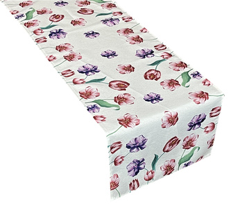 Vzorovaný ubrus - běhoun na stůl TULIPÁNY I. 40x140 cm Mybesthome