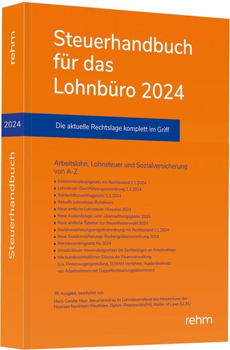 Steuerhandbuch für das Lohnbüro 2024