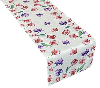 Vzorovaný ubrus - běhoun na stůl TULIPÁNY I. 40x175 cm Mybesthome