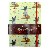 Linkovaný A5 zápisník z recyklovaného papíru -Lisa Parker-Hocus Pocus kočka