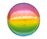 Foliový balonek koule Ombre duhová 40 cm - Godan