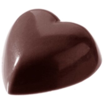 Forma na pralinky srdce 20x20x8mm - CHOCOLATE WORLD