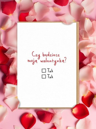 Karnet - czy będziesz moją walentynką?