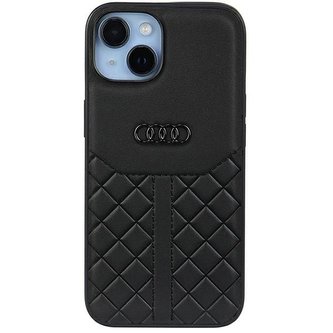 Audi Genuine Leather Zadní Kryt pro iPhone 14 Black