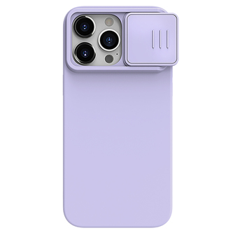 Nillkin CamShield Silky Silikonový Kryt pro Apple iPhone 15 Pro Max Misty Purple
