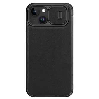Nillkin Qin Book PRO Plain Leather Pouzdro pro Apple iPhone 15 Black