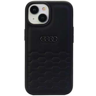 Audi GT Synthetic Leather Zadní Kryt pro iPhone 15 Plus Black