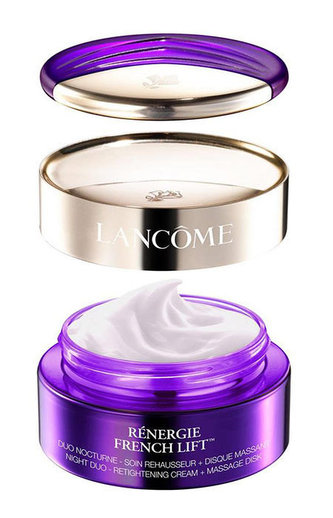 Lancôme Renergie French Lift Noční pleťový krém Night Duo-Retightening Cream + Massage Disk 50 ml pro ženy Tester