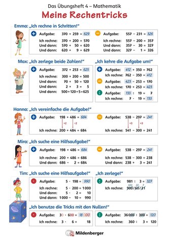 Das Übungsheft Mathematik 4 - Überarbeitete Neuauflage - Poster Meine Rechentricks