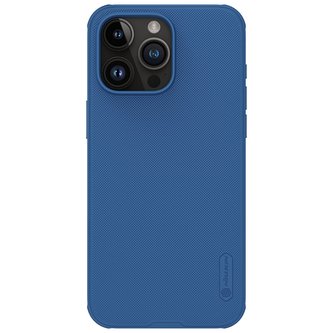 Nillkin Super Frosted PRO Zadní Kryt pro Apple iPhone 15 Pro Max Blue (Without Logo Cutout)