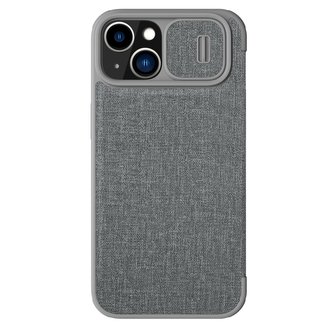 Nillkin Qin Book PRO Cloth Pouzdro pro Apple iPhone 13/14 Classical Grey