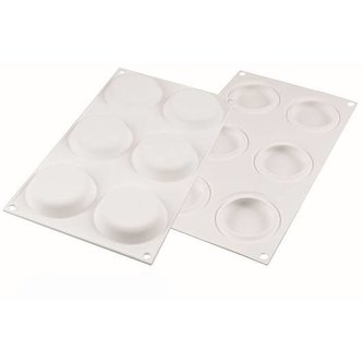 Silikonová forma Chablon kulatý 6x 50ml - Silikomart