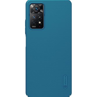 Nillkin Super Frosted Zadní Kryt pro Xiaomi Redmi Note 11 Pro/11 Pro 5G Peacock Blue Nillkin Super Frosted Zadní Kryt pro Xiaomi Redmi Note 11 Pro/11 Pro 5G Peacock Blue