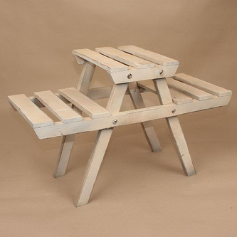 Dřevěný stojan na květiny, 0/2