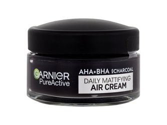 Garnier Pure Active Denní pleťový krém AHA + BHA Charcoal Daily Mattifying Air Cream 50 ml unisex