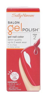Sally Hansen Salon Gel Polish Lak na nehty Step 2 7 ml 220 Red My Lips pro ženy
