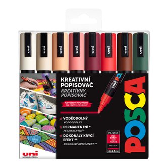 Posca sada popisovačů PC-5M - Autumn 1,8 - 2,5 mm (mix zemitých tónů 8 ks) Posca sada popisovačů PC-5M - Autumn 1,8 - 2,5 mm (mix zemitých tónů 8 ks)