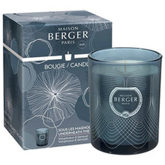 Maison Berger Paris Vonná svíčka Molecule Pod magnóliemi modrá Underneath the Magnolias 240 g unisex
