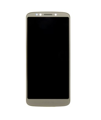 Motorola G6 Play LCD Display + Dotyková Deska + Přední Kryt Gold (Service Pack)