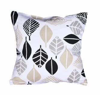 Návlek na Polštář, Béžové a černé listy 1019