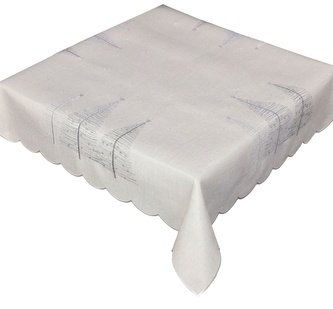 Ubrus Vánoční, Moderní stromečky, šedý 35 x 35 cm