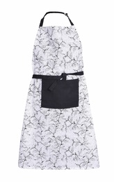 Zástěra kuchyňská, Leaf, černá