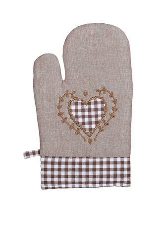 Forbyt, Chňapka kuchyňská, Srdíčko a káro, hnědá