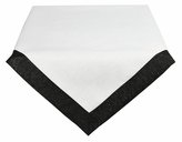 Ubrus Vánoční, Třpytivý ubrus s lemem, bíločerný 35 x 50 cm