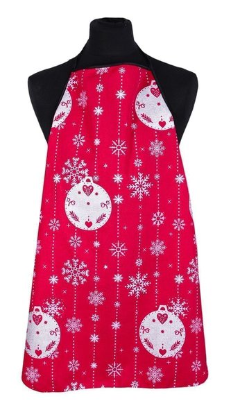 Forbyt, Zástěra kuchyňská, Vločka a baňka, červená