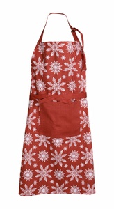 Zástěra kuchyňská, Vločky 1018, červená
