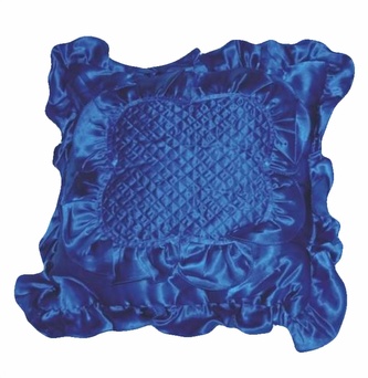 Forbyt  Návlek, Satén s volánem 40 x 40 cm tmavě modrá