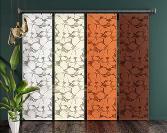 Forbyt, Závěsový panel, Floris 50 x 240 cm oranžová