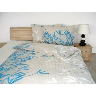 Forbyt, Ložní povlečení, Krep Větvičky, modré