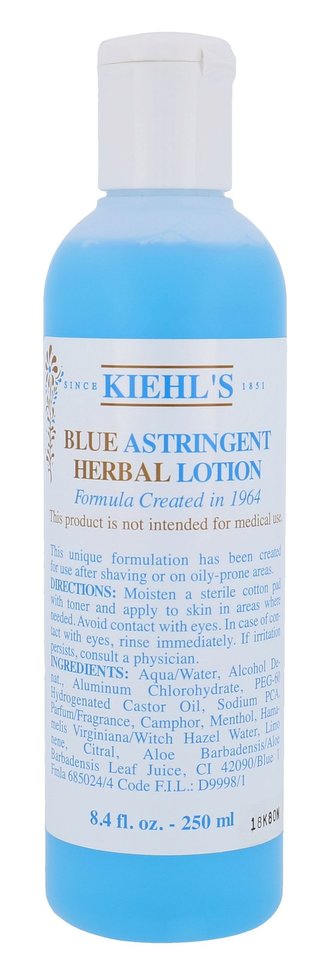 Kiehl´s Blue Astringent Herbal Lotion Pleťová voda a sprej 250 ml pro ženy Tester