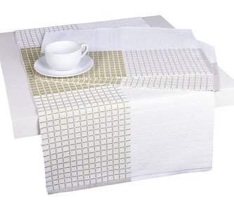 Forbyt, Prostírání bavlněné, Cubes, smetanovobéžový 40 x 120 cm