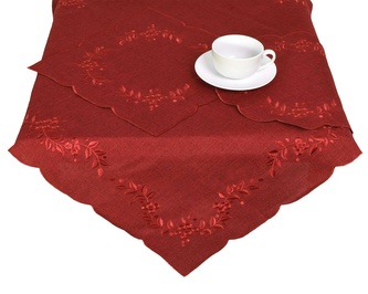 Ubrus celoroční, Gabriela, červený 40 x 90 cm