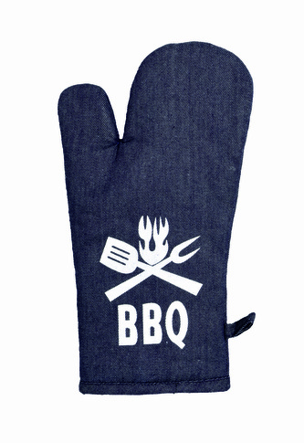Chňapka kuchyňská, Jeans BBQ, šedomodrá