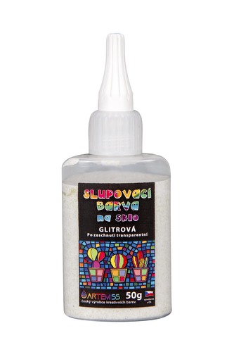 ARTEMISS Slupovací barva glitrová transparentní 50g, světlá zelená