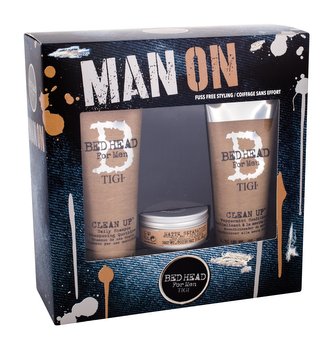 Tigi Bed Head Men šampon 250 ml + kondicionér Clean Up Peppermint 200 ml + vosk na vlasy Matte Separation Wax 85 g Tigi Bed Head Men šampon 250 ml + kondicionér Clean Up Peppermint 200 ml + vosk na vlasy Matte Separation Wax 85 g