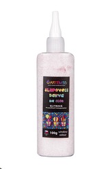 ARTEMISS Slupovací barva glitrová transparentní 100g, červená